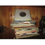Various 45 vinyl records : pop themed 1960s - 1980s