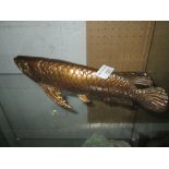 Chinese bronzed metal fish ornament