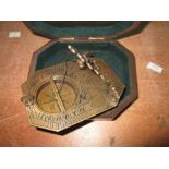 Antique style sundial compass