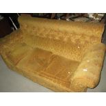 Early 20th century button back settee