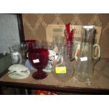 Assorted glassware & commemorative ware