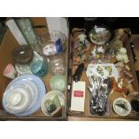 2 x boxes of decorative china and glassware