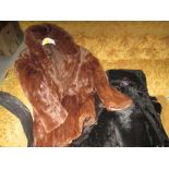 Vintage mink coat and other coats