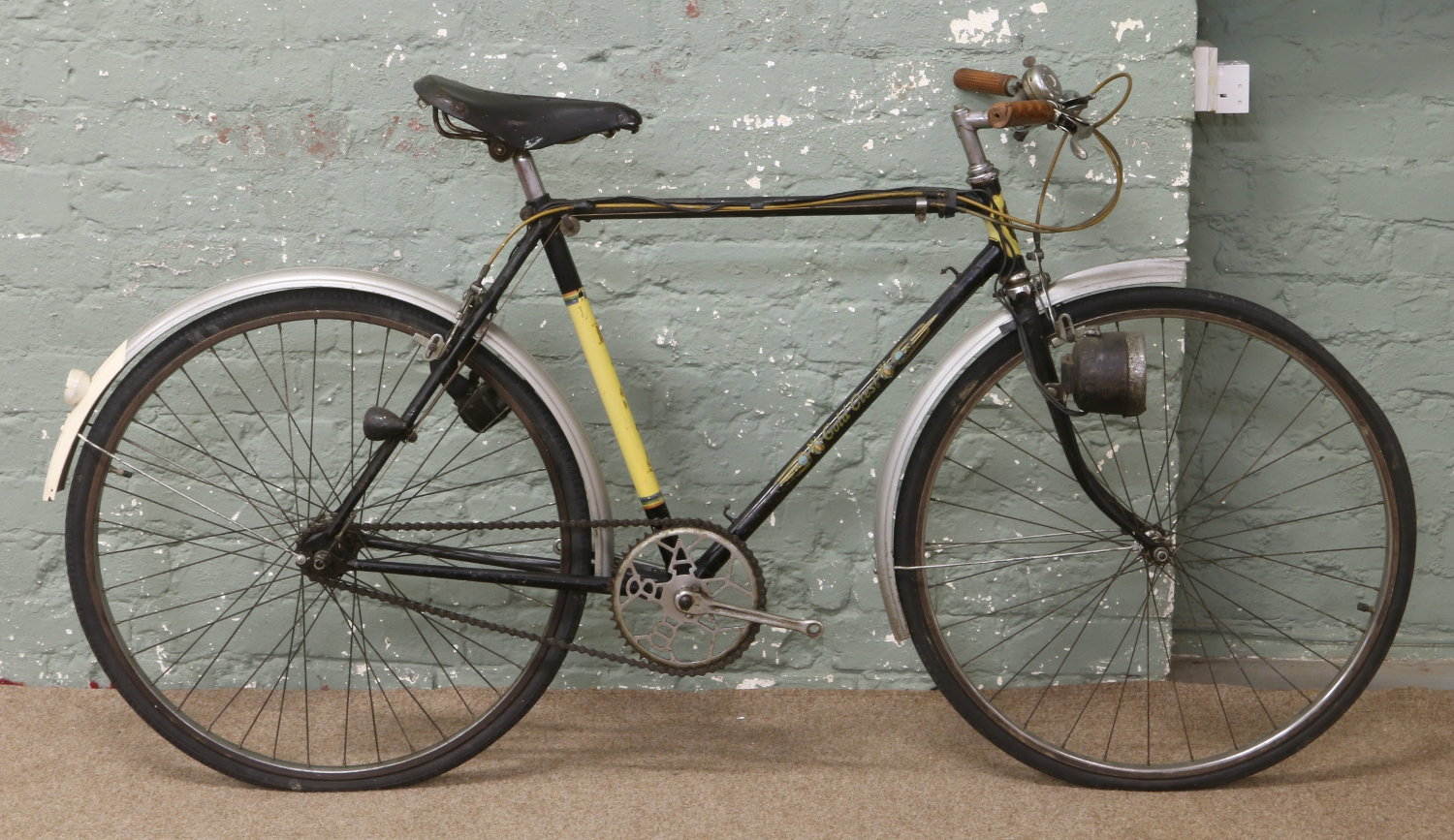 A BSA gold crest racing bike.