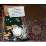 A box of miscellaneous to include a part set of silver 'The stamps of Royalty',