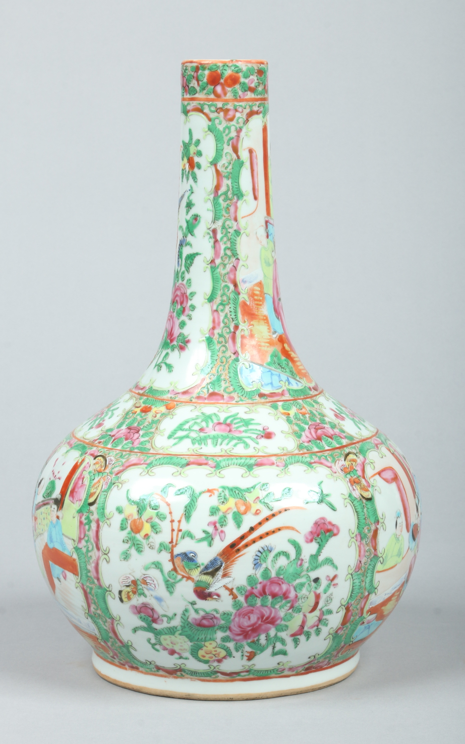 A 19th century Cantonese bottle vase. - Image 2 of 2