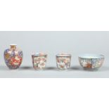 Four pieces of Japanese Meiji period Imari porcelain.