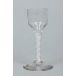 A George III wine glass.