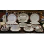 An Alfred Meakin Glo White Ironstone part dinner / tea service twenty nine pieces to include three