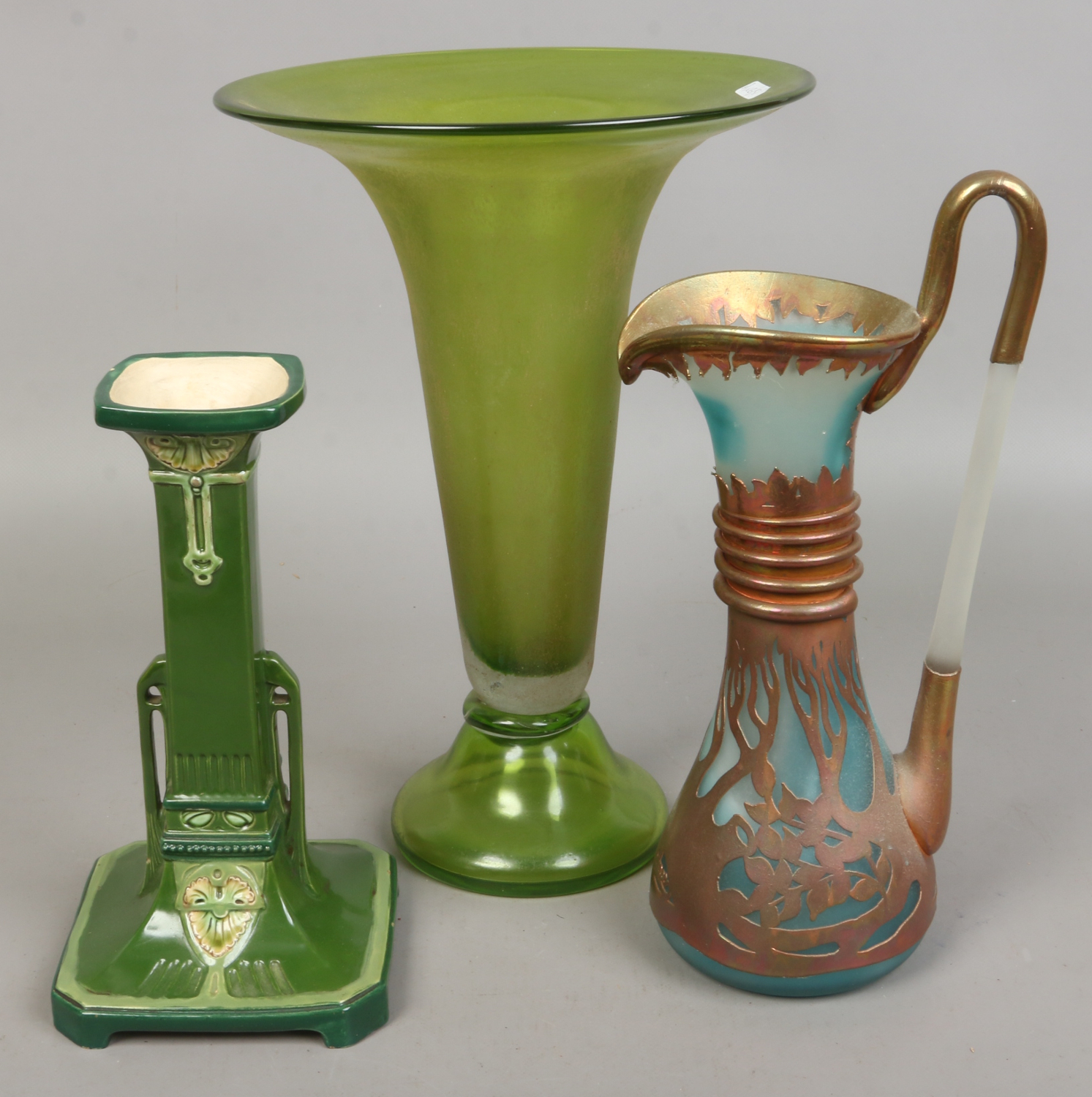 An Art Nouveau Eichwald candlestick,