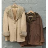 Two ladies sheepskin coats.