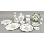 A collection of 10 Aynsley ceramics along with two Masons ironstone cabinet plates and a Royal