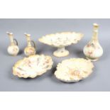 A collection of Crown Devon Fieldings blushware.