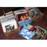 Three boxes of mostly L.P records to include pop, easy listening and classical.