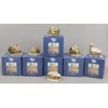 Six Lilliput Lane Cottages all in original boxes with certificates to include Shades of Summer,