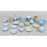 A quantity of Wedgwood Jasperware including vases, trinket boxes etc.