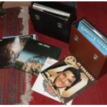 Two carry cases and contents of L.P records including The Beatles 'A Taste of Honey' ABBA, Ultravox,