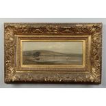 Arthur Douglas Peppercorn (1847-1924) gilt framed oil on canvas. Extensive landscape scene with