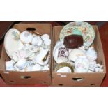 Two boxes of miscellaneous ceramics to include Royal Doulton, Losal ware, Alfred Meakin, Radleigh