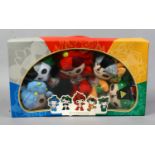 A box set of five soft toys commemorating The Beijing 2008 Olympics.