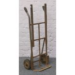 A steel sack barrow purportedly from the Eastleigh Railway World Post Room.