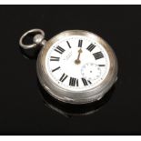 A silver H. Stone pocket watch assayed Birmingham 1909 by Aaron Lufkin Dennison. Condition report