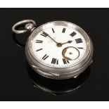 A silver H. Stone pocket watch assayed Birmingham 1906 by William Ehrhardt with Roman numeral