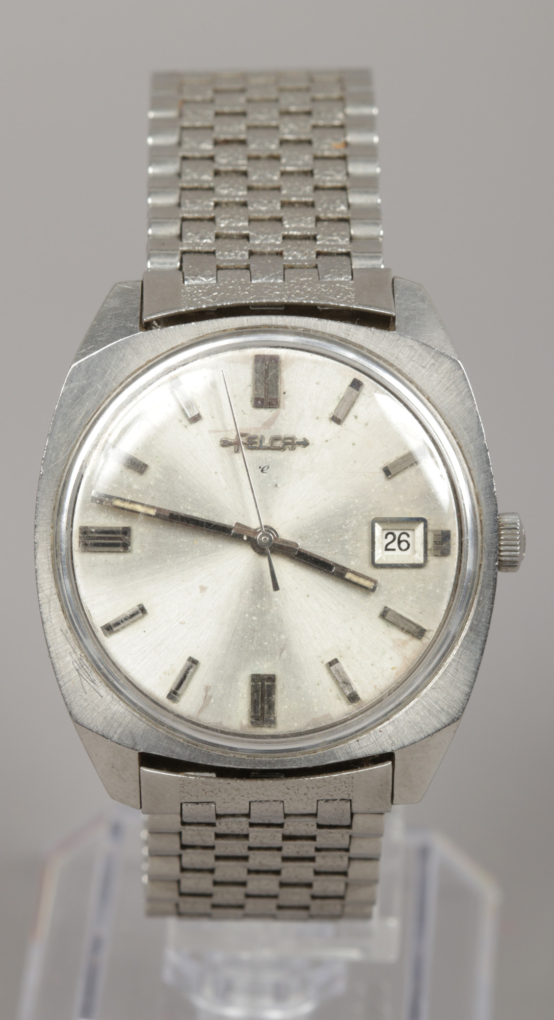 A gentleman's Felca Skymaster stainless steel manual bracelet watch with centre seconds, baton