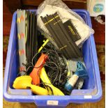 A box of Hornby Micro Scalextric to include track, hand controllers and transformer.