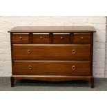 A Stag Minstrel four over two chest of drawers.