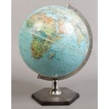 A scan-globe A/S world globe on stand.Condition report intended as a guide only.In need of repair.