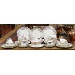 A collection of Royal Albert tea / dinnerwares in The Beatrice 41 pieces and Moonlight Rose 24