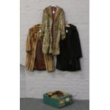 A collection of fur coats and fur stoles. (approx size 16)Condition report intended as a guide