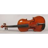 An early 20th century 3/4 violin with one piece back.Condition report intended as a guide only.F