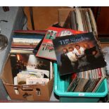 Three boxes of L.P records mostly classical, easy listening 60s and 70s including Johnny Cash,