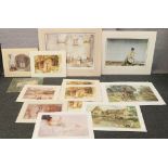 A collection of Russel Flint and E. R. Sturgeon prints to include limited editions.