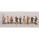 A collection of Del Prado lead figures to include Infantry Sargent, Viking, Hurricane Ace etc.