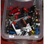 A box of Diecast vehicles to include Matchbox, Welly, Beal toy, Day Gone etc.