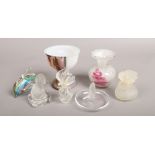 A small group of glassware to include Lalique, art glass etc.