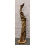 A large drift wood sculpture, height 120cm.