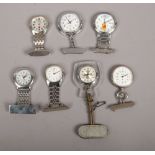 Seven nurses watches to include Timex, Sekonda, Disney etc.