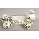 A collection of Masons ceramics in The Chartreuse style to include jug, vases, trinket dishes etc.