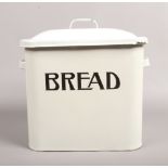 An enamel bread bin.