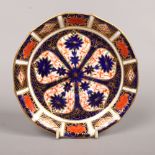 A Royal Crown Derby dish in the Imari pattern.