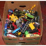 A box of Diecast vehicles to include Corgi, Welly, Matchbox etc.