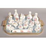 A tray of Hammersley bone china ornaments mostly Howard Sprays design.Condition report intended as a