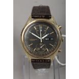 A gentleman's Seiko chronograph automatic wristwatch with day date display. (6138-8020)Condition