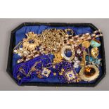 A collection of costume jewellery to include Monet, Maluro, Sarah Cov etc. (four pairs of earrings)