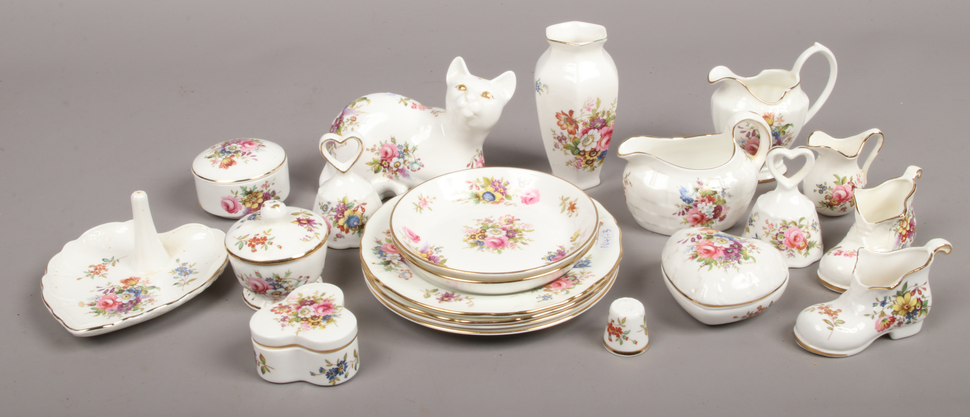 A quantity of Hammersley bone china ornaments, mostly Howard Sprays design.