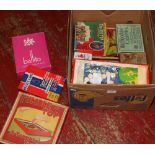 A box of vintage board games to include beetle game, Snakes and Ladders, The Big Top Circus etc.